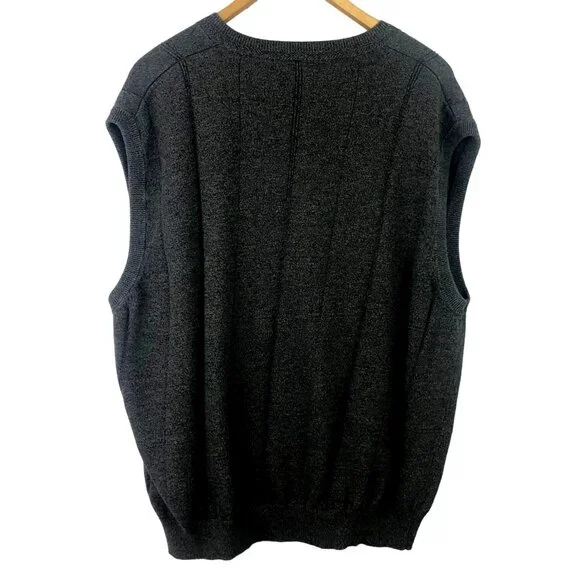 Fairway Outfitters Mens Size XL Gray Sleeveless Sweater Vest Golf - Picture 2 of 9